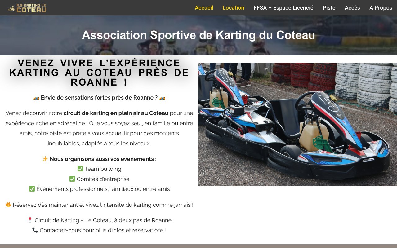 AS KARTING LE COTEAU ASSOCIATION SPORTIVE KARTING