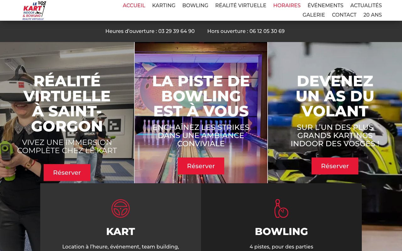 KARTING BOWLING RÉALITÉ VIRTUELLE DE SAINT-GORGON
