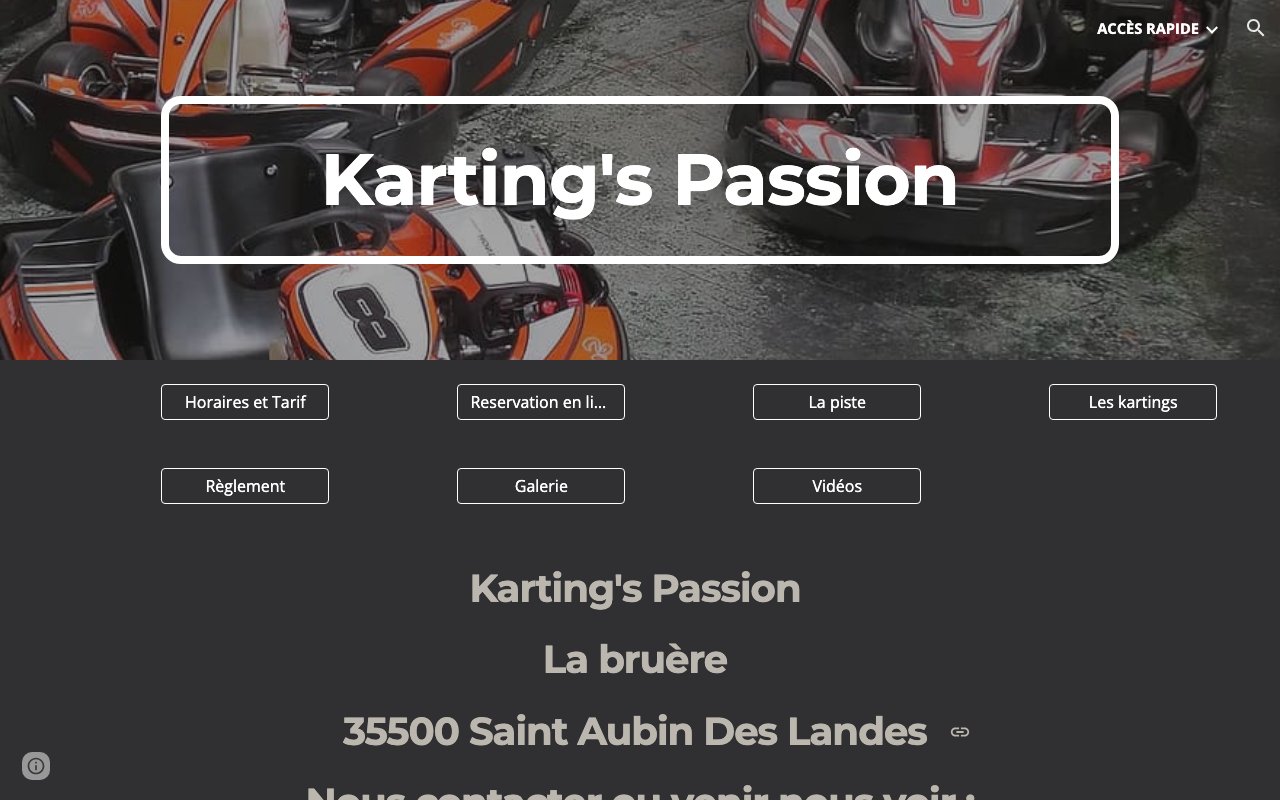 KARTING’S PASSION SAINT AUBIN DES LANDES (SUR RDV)